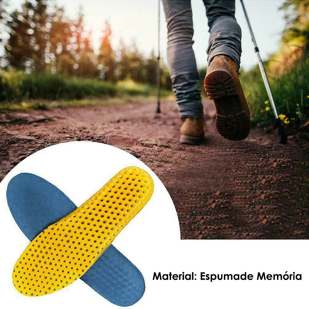 Pair of Anatomical Orthopedic Insoles – Breathable Memory Foam for Ultimate Comfort & Support