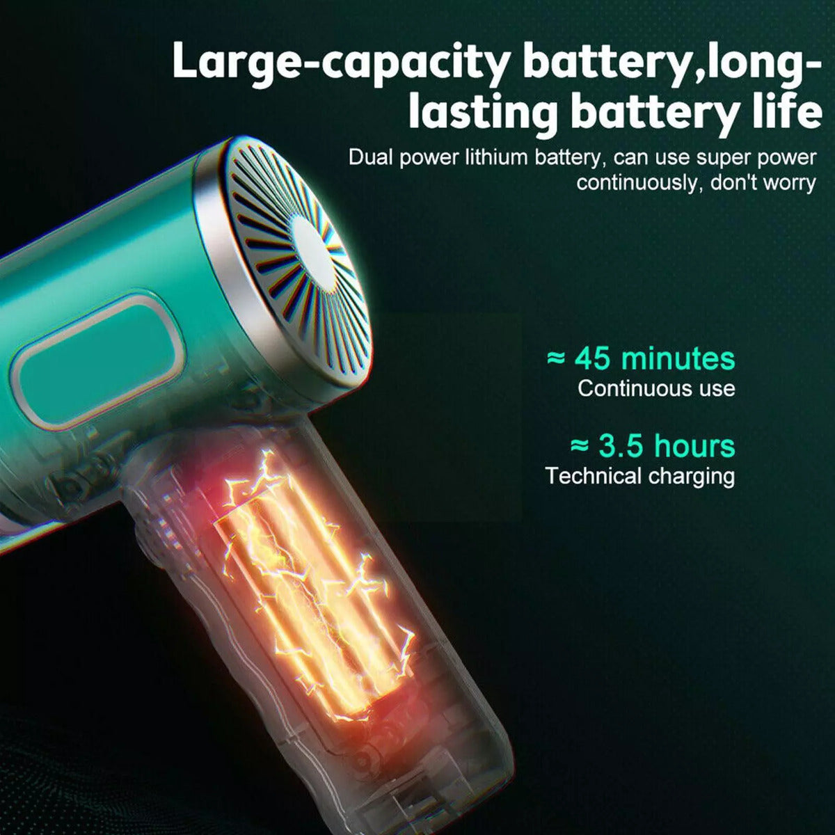 "Handheld cordless vacuum cleaner for home and car use."