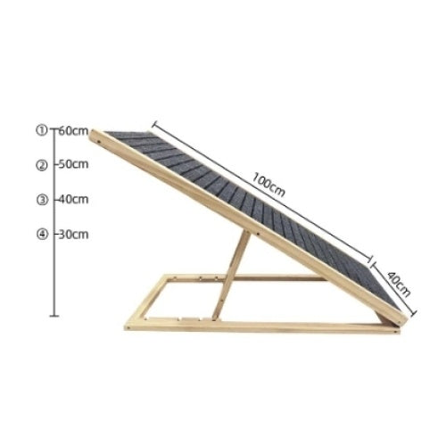 Compact ramp fits into any space.