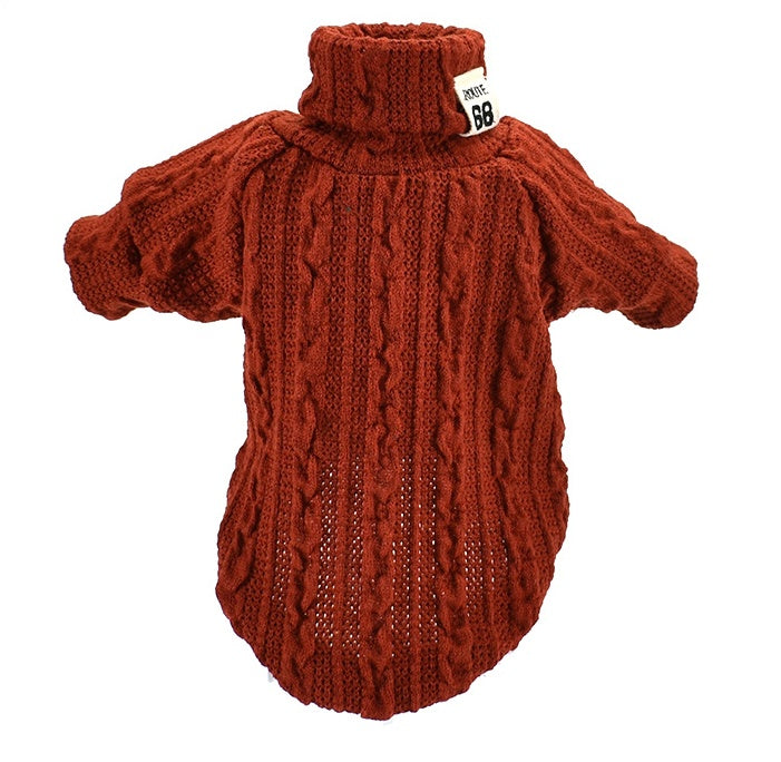 Turtleneck Dog Sweater – Warm Clothes for Chihuahua and Teddy