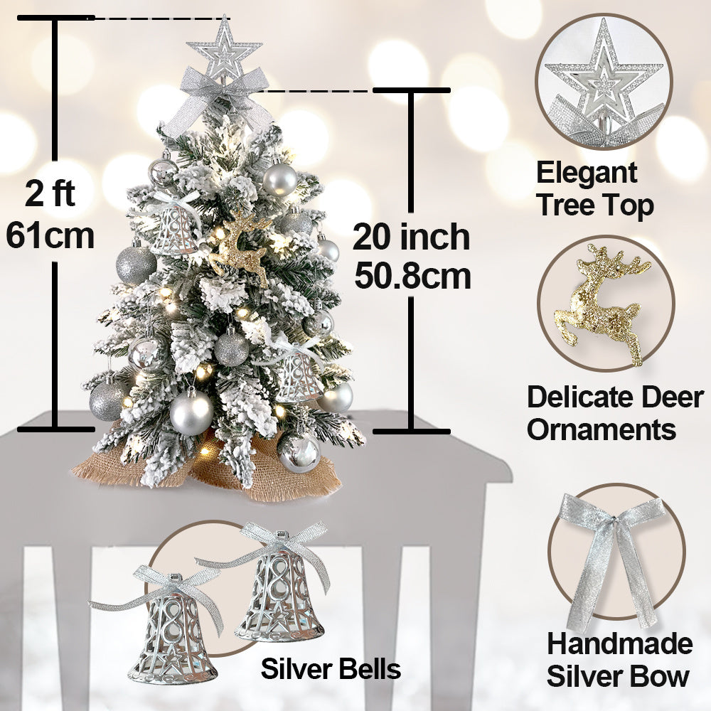 Tabletop Xmas Tree - No Assembly, Portable & Stylish