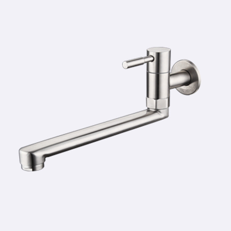 SUS304 stainless steel kitchen faucet, with a single handle and ceramic core, durable and resistant