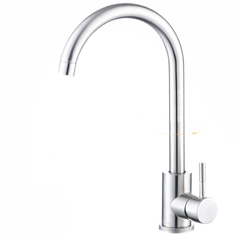 304 large curved faucet, ideal for sophisticated sinks and kitchens