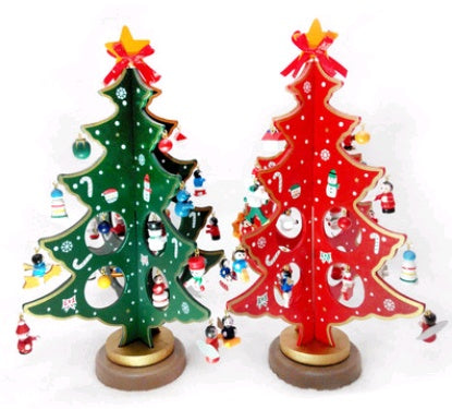 Creative Wooden Christmas Tree Desktop Decoration