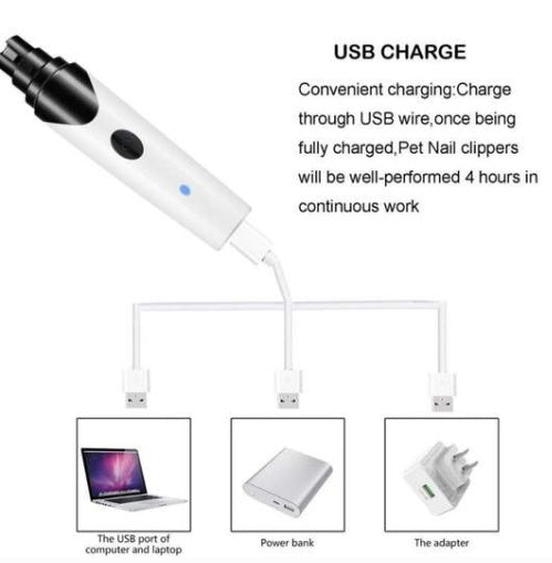 Convenient USB charging and no batteries required.