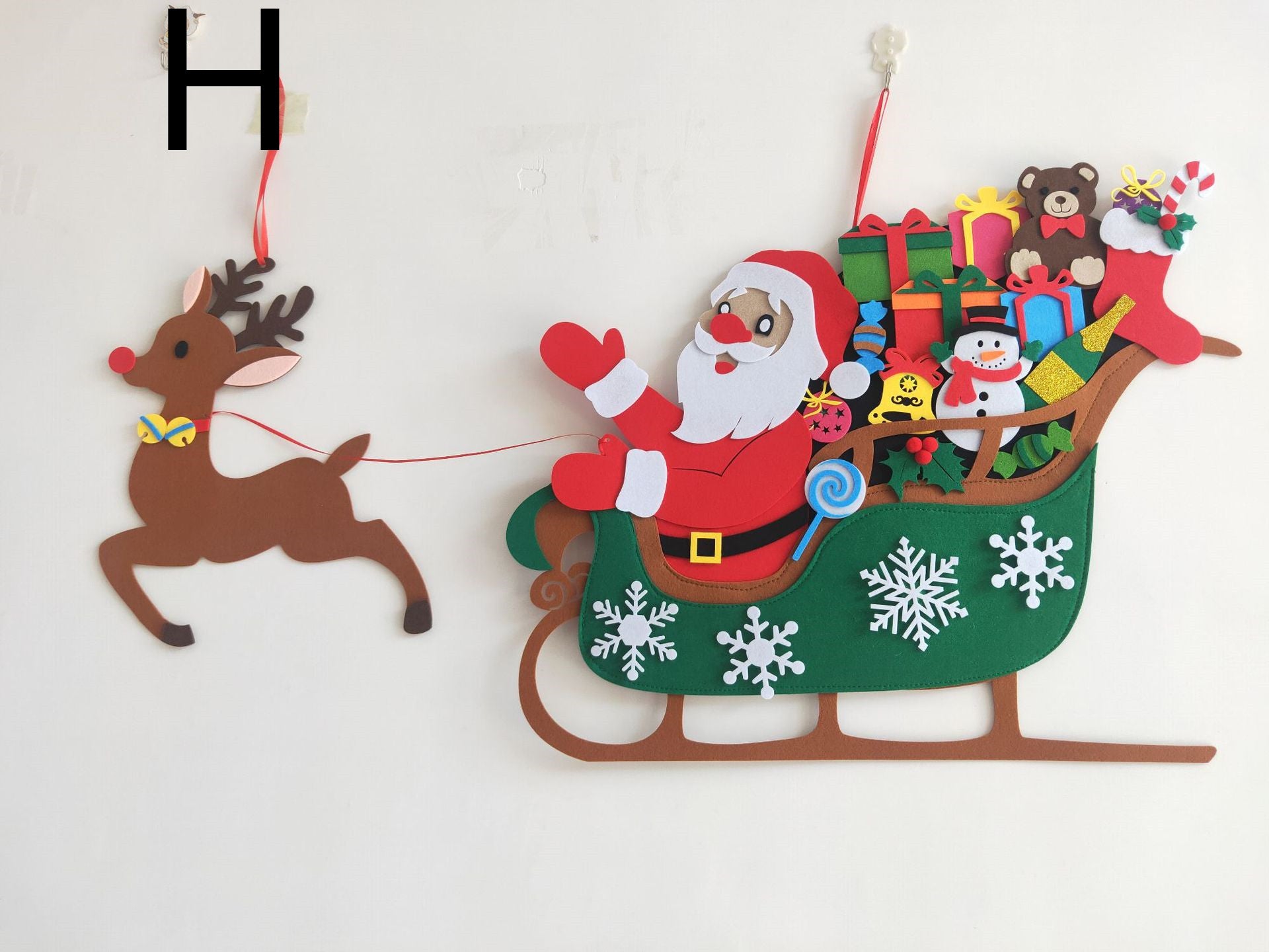 DIY Felt Christmas Tree With Three-dimensional Christmas Tree