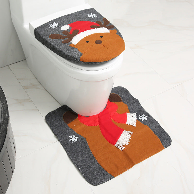 Perfect for adding a cozy and festive touch to your bathroom at Christmas.