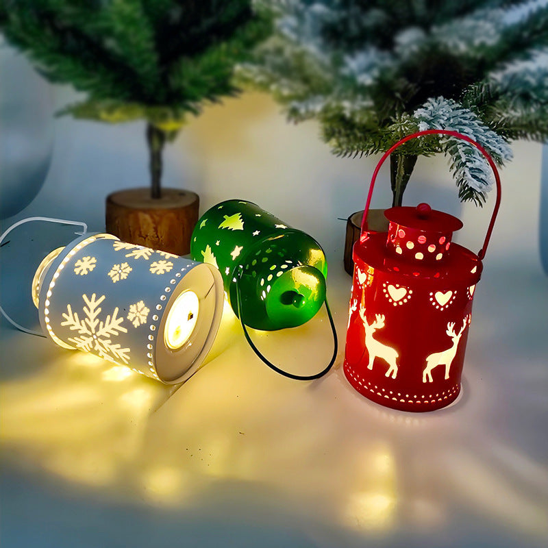 Nordic Style LED Christmas Lantern Candle Light