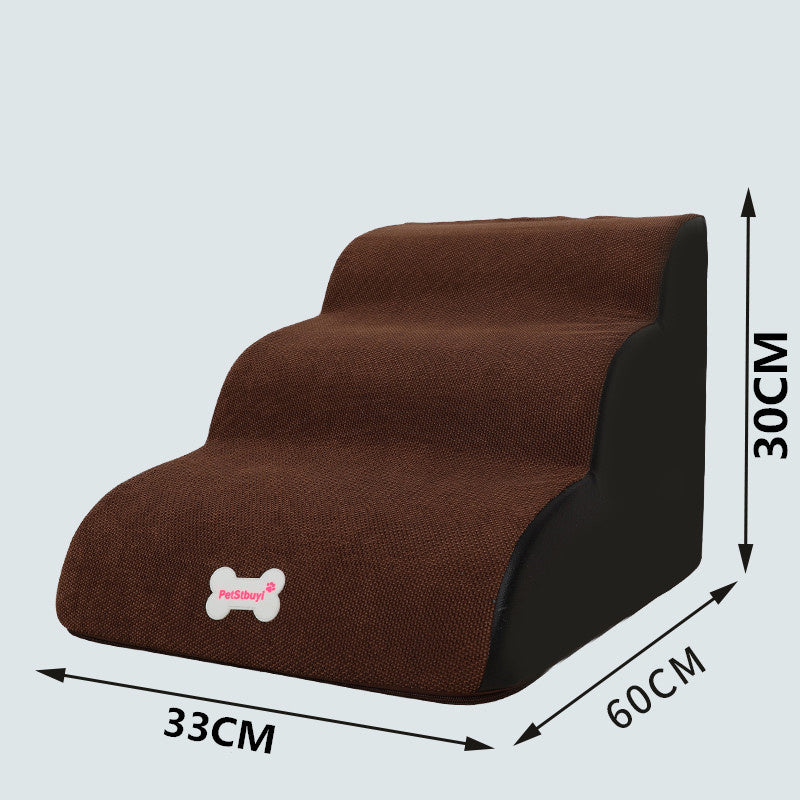 Small Dog Teddy On The Sofa To Bed Climbing Ladder Slope Model