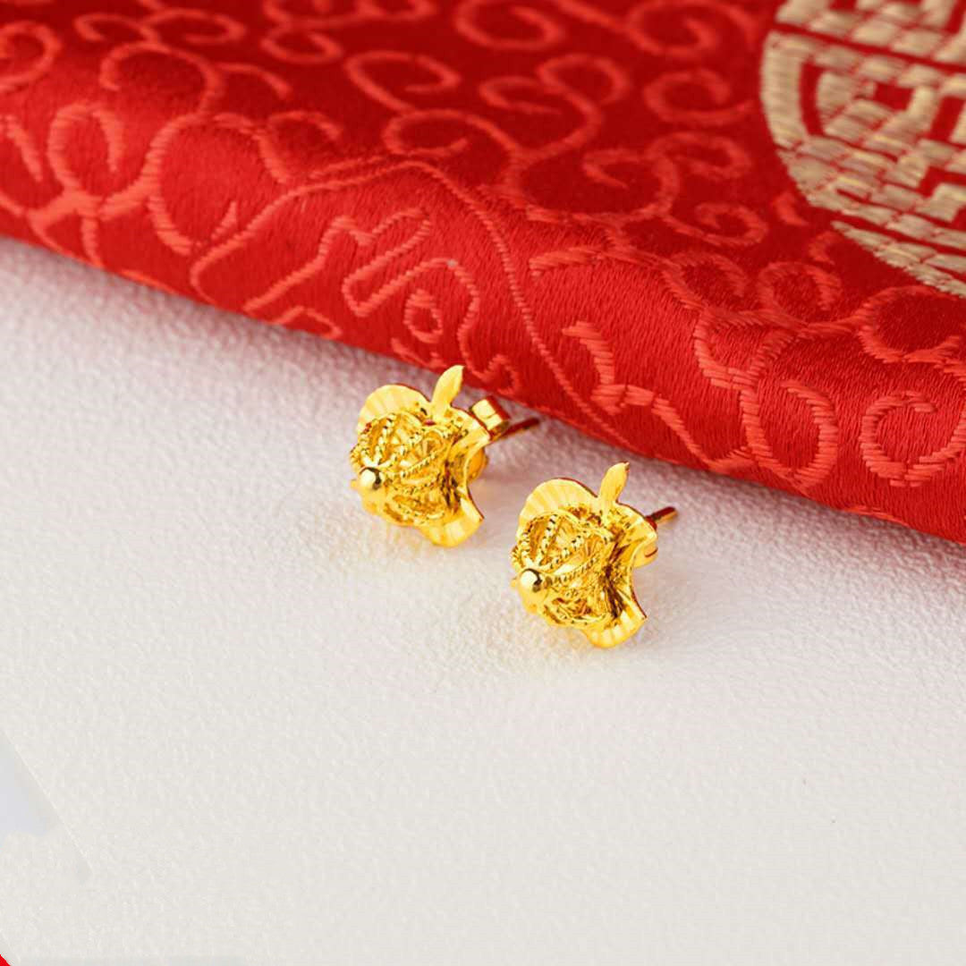 Luxury in Every Detail: 24K Gold Plated Earrings Euro Style