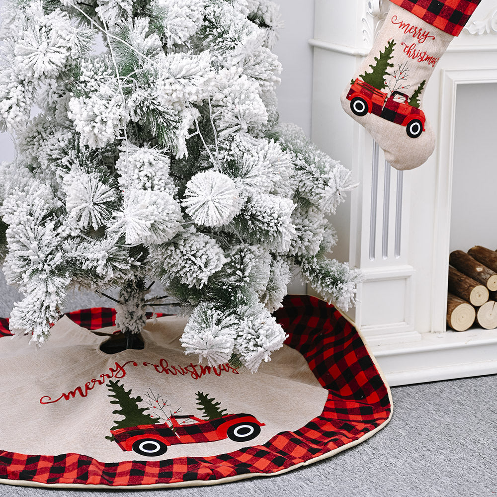 120cm Christmas tree skirt, perfect for adding a festive touch.