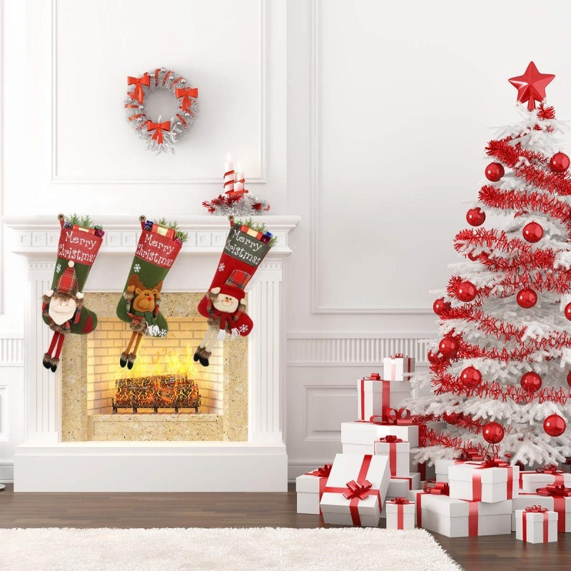 Brighten Your Tree with Big Plush Stockings 2024