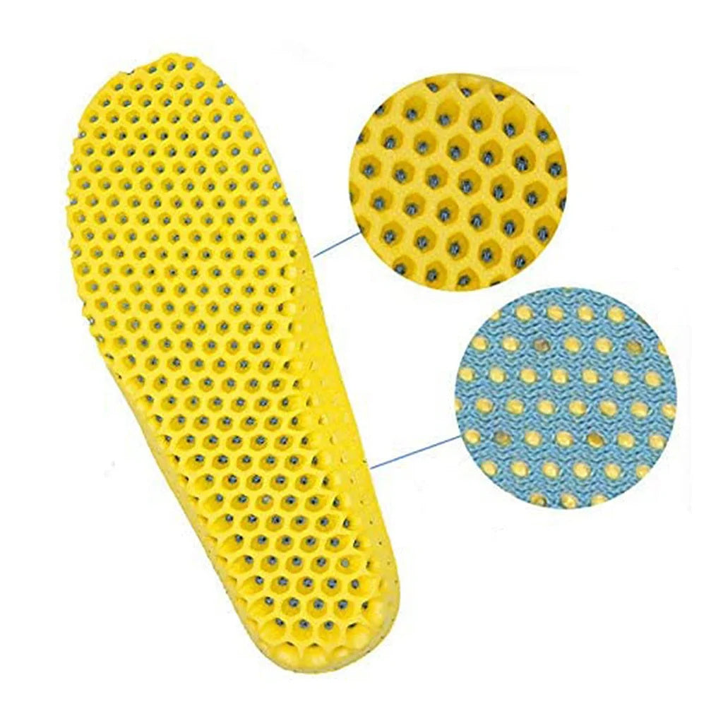 Pair of Anatomical Orthopedic Insoles – Breathable Memory Foam for Ultimate Comfort & Support