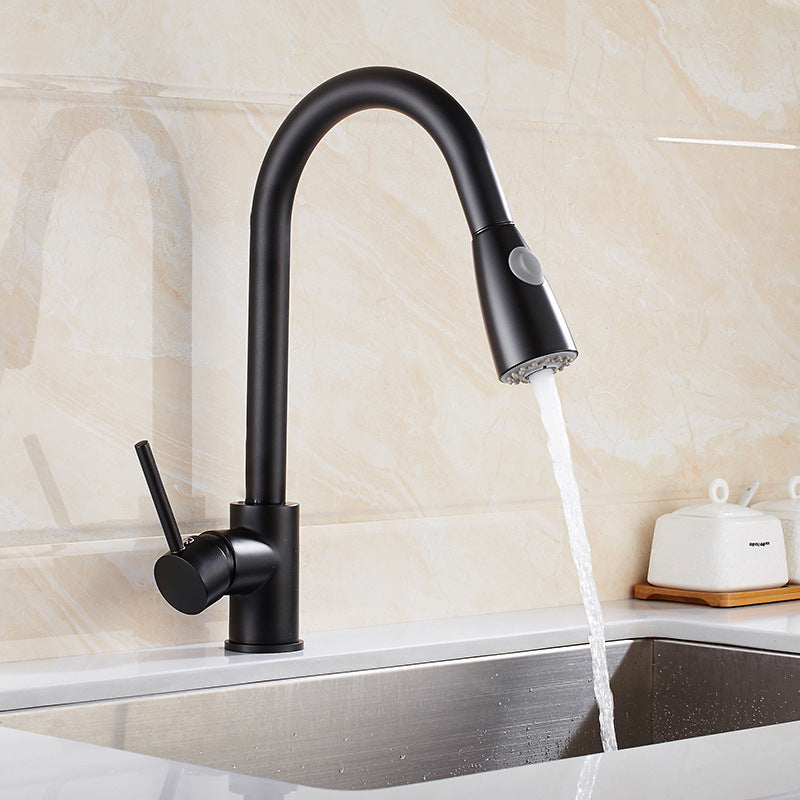 304 stainless steel faucet with hot and cold water flow, resistant and easy to handle