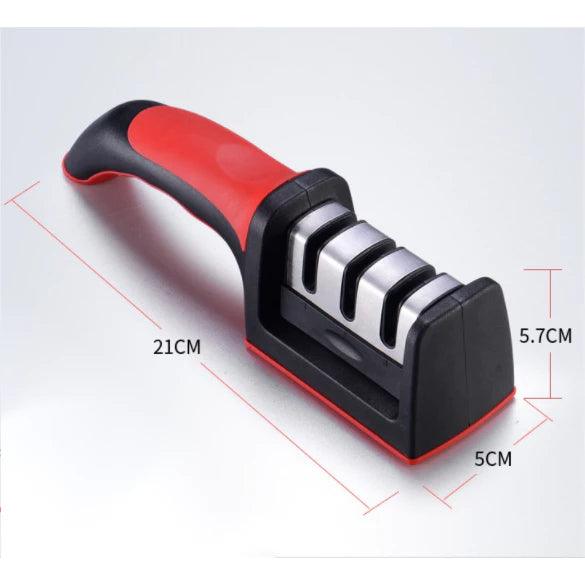 Keep your knives razor-sharp with our 3-in-1 sharpener.