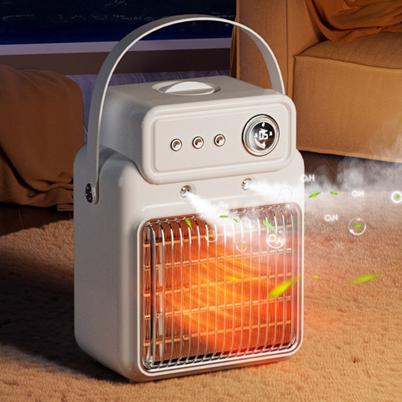 1200W portable heater for dry environments, with thermal protection