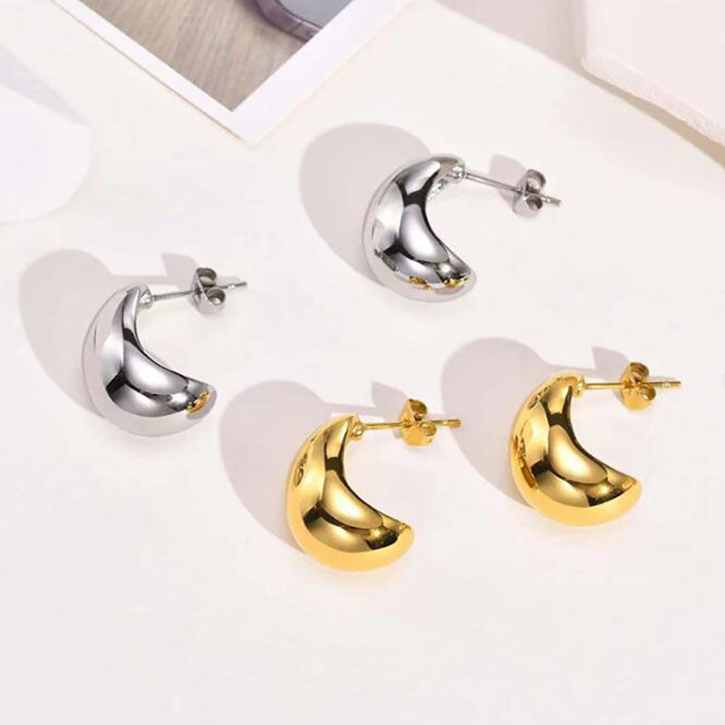 Choose between golden or silver water drop designs to match your style.