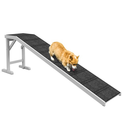 Ramp For Dog Bed, Pet Ramp For Dog With Non-slip Carpet And Top Platform