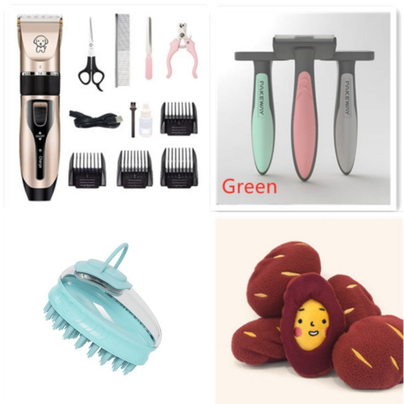 Pet hair trimmer with durable ceramic blade.