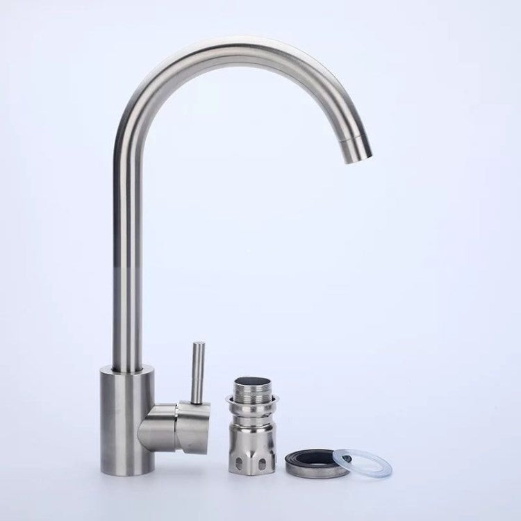 304 stainless steel kitchen faucet, resistant and easy to install